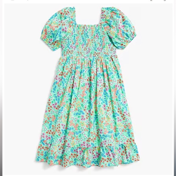 Crewcuts Girls Floral Dress Cottagecore smocked size 5 - Picture 3 of 11